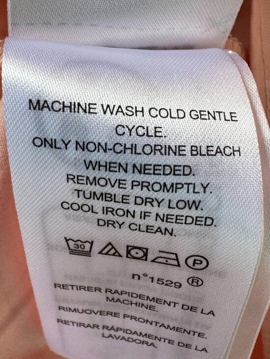 Ralph Lauren Pale Pink Ruffle Trimmed Short Sleeve Tiered Dress in Women's 16 - Picture 10 of 10